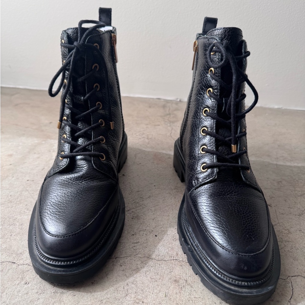 Vince Camuto Black Lug Sole Boot - Picture 2 of 8